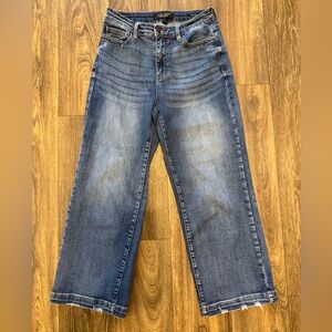 Judy Blue Cropped Wide Leg Jeans